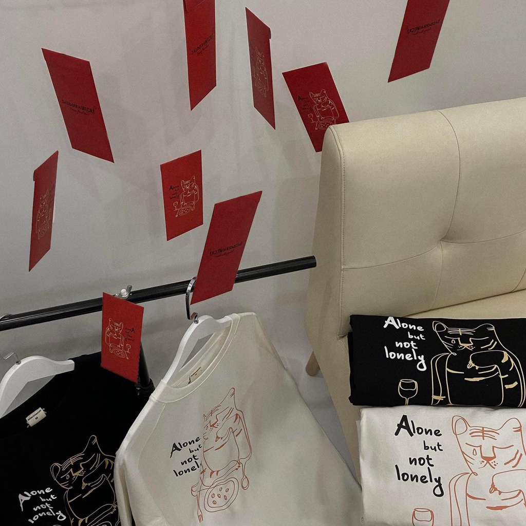 Áo phông tay lỡ unisex form rộng con HỔ Sad_Áo thun tay cộc nam nữ basic, hottrend