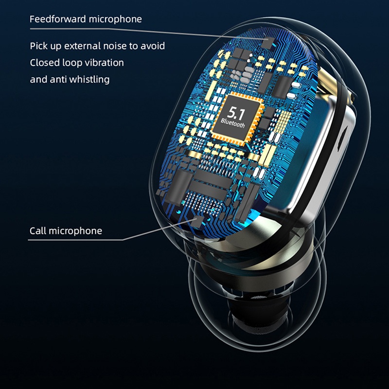Tai Nghe Bluetooth Không Dây TWS A6R Kèm Hộp Đựng