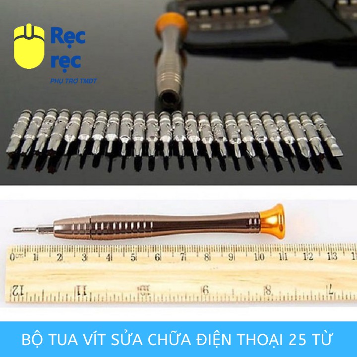 Bộ tua vít 25 đầu TẶNG kèm bao da - TVDN16