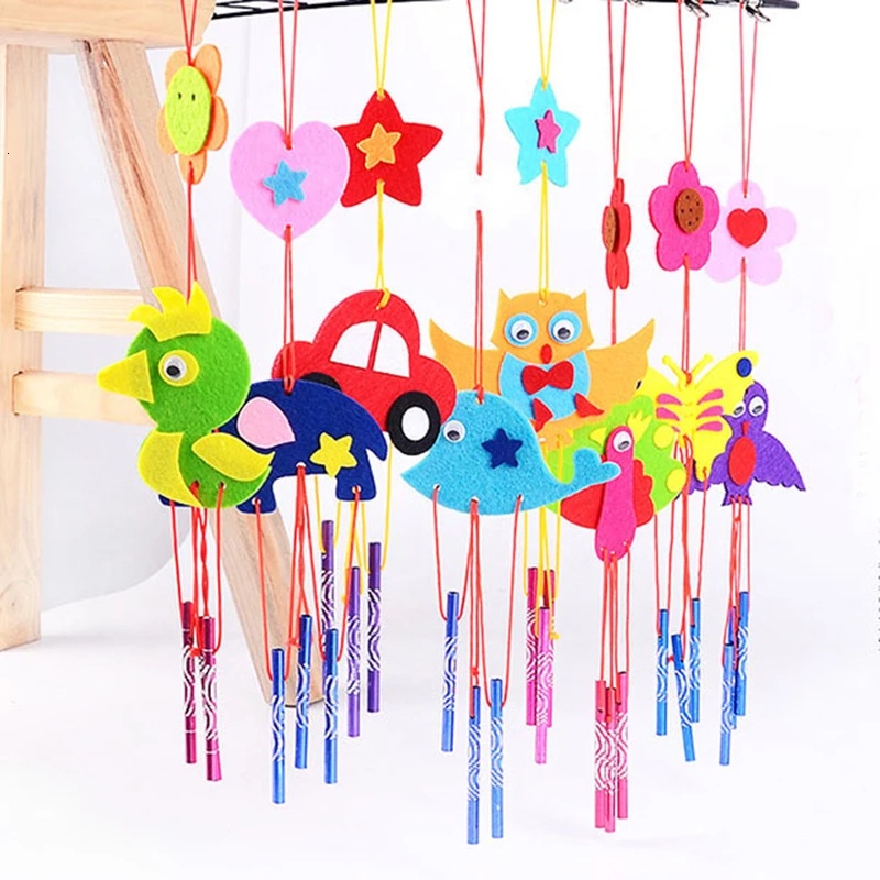 Set 8 Chuông Gió Đồ Chơi Hoạt Hình Dễ Thương Cho Bé