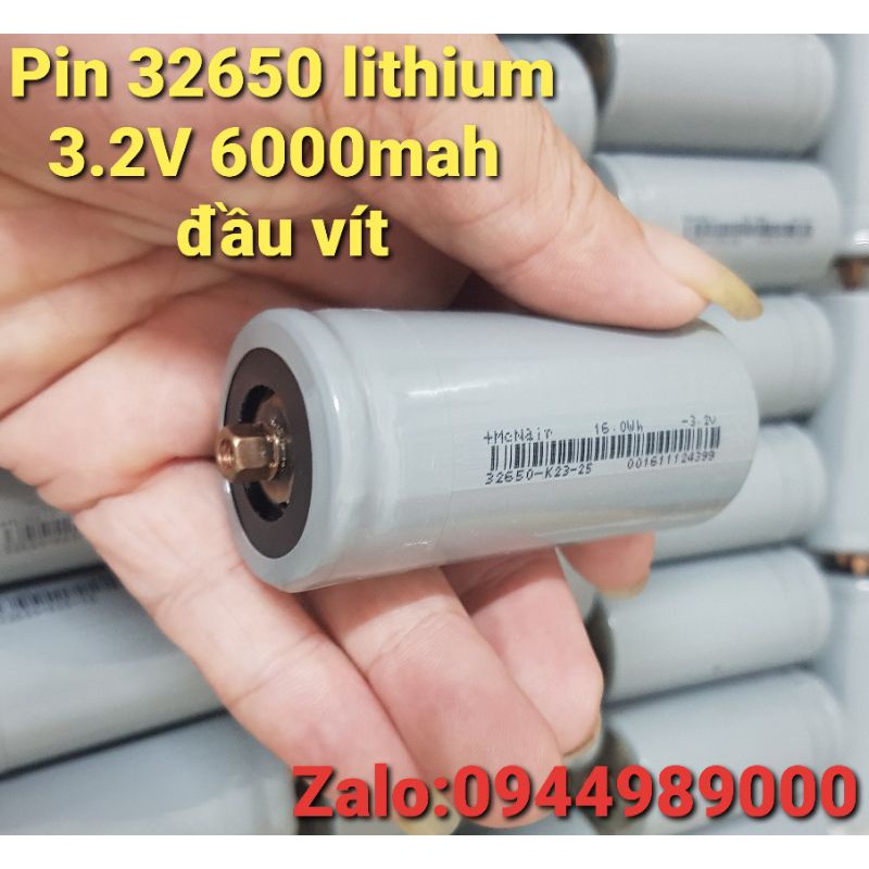 Pin 32650 pin lithium sắt phosphate pin 3.2V 6000mah
