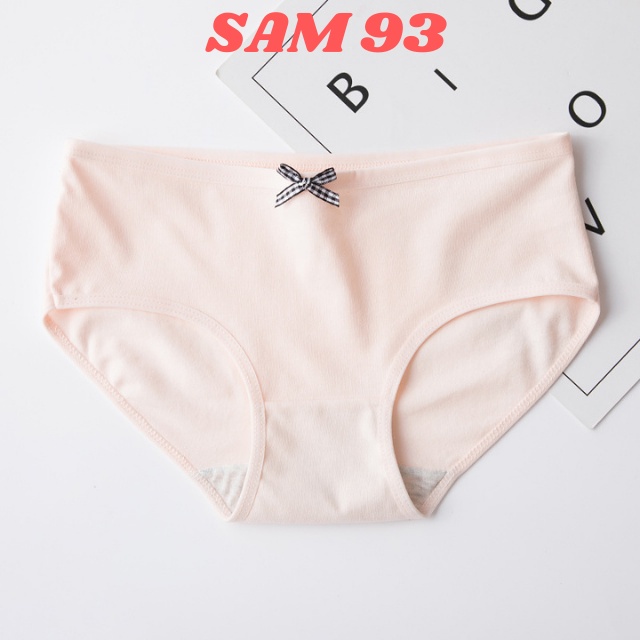 Quần Lót Nữ Cotton Đính Nơ Dễ Thương, Thông Hơi Kháng Khuẩn💖FREESHIP💖 Quần Lót Nữ Cao Cấp Nhiều Màu Xinh Xắn – SAM93 Q15