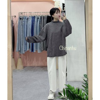 AN140-ÁO NỈ CỔ LỌ KẺ