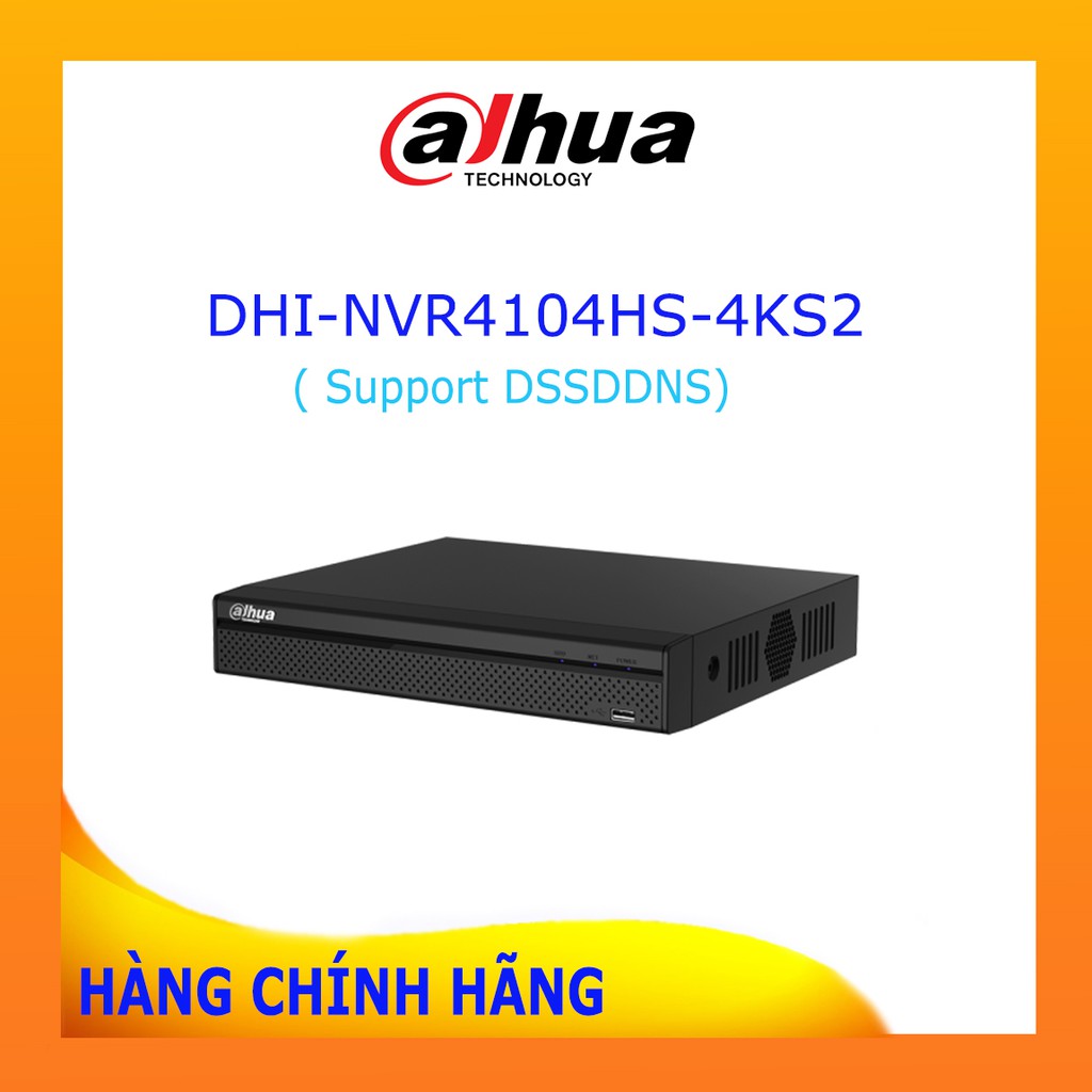 Đầu Ghi Hình 4 kênh IP Dahua DHI-NVR4104HS-4KS2 Chính Hãng
