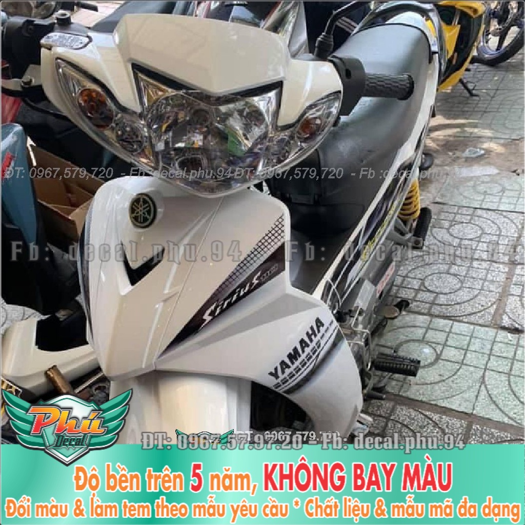 Tem Rời Sirius Trắng đen (K) -1