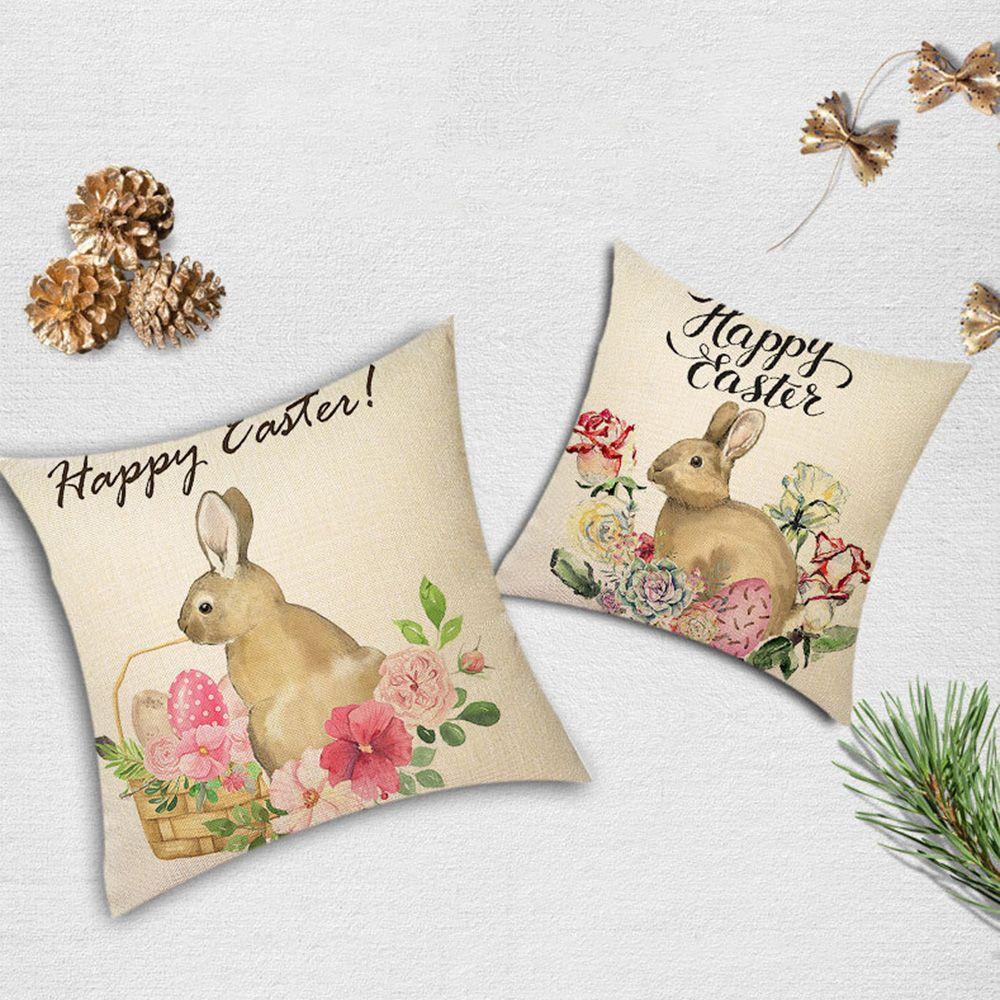 Vỏ Gối Sofa Trang Trí Họa Tiết Phục Sinh 45x45cm