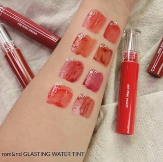 [tặng cọ son] Son tint bóng Romand Glasting Water Tint