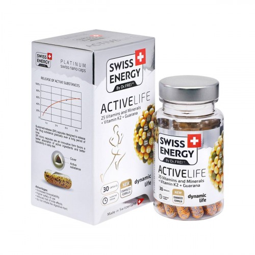 Viên Uống Bổ Sung Vitamin, Khoáng Chất Giúp Tăng Cường Sức Khỏe Swiss Energy ActiveLife Hộp 30 Viên