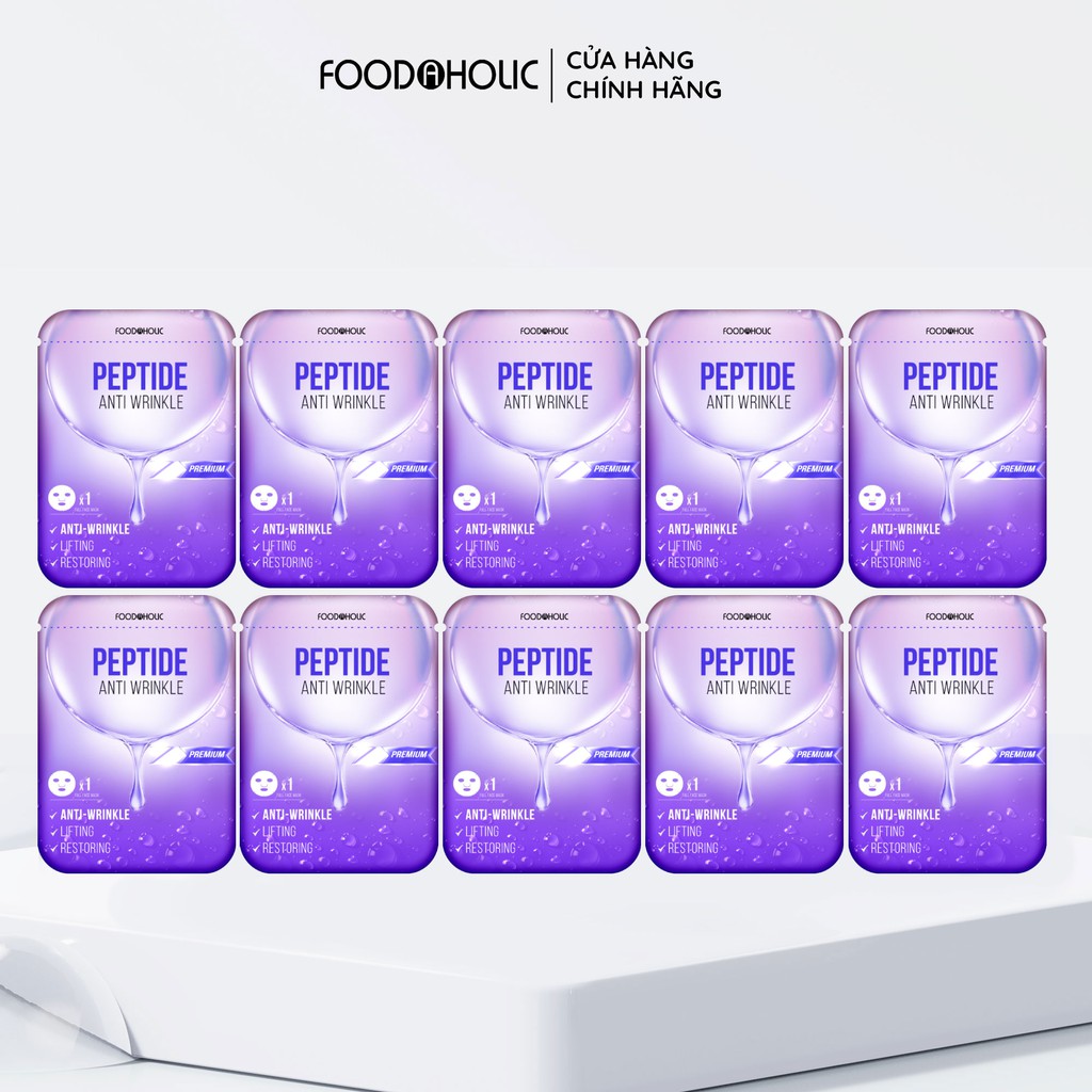Combo 10 Mặt Nạ Foodaholic Premium Chăm Sóc Da Chuyên Sâu (23ml x 10)