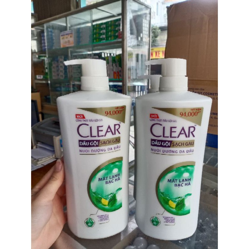 Dầu Gội CLEAR BẠC HÀ 880g