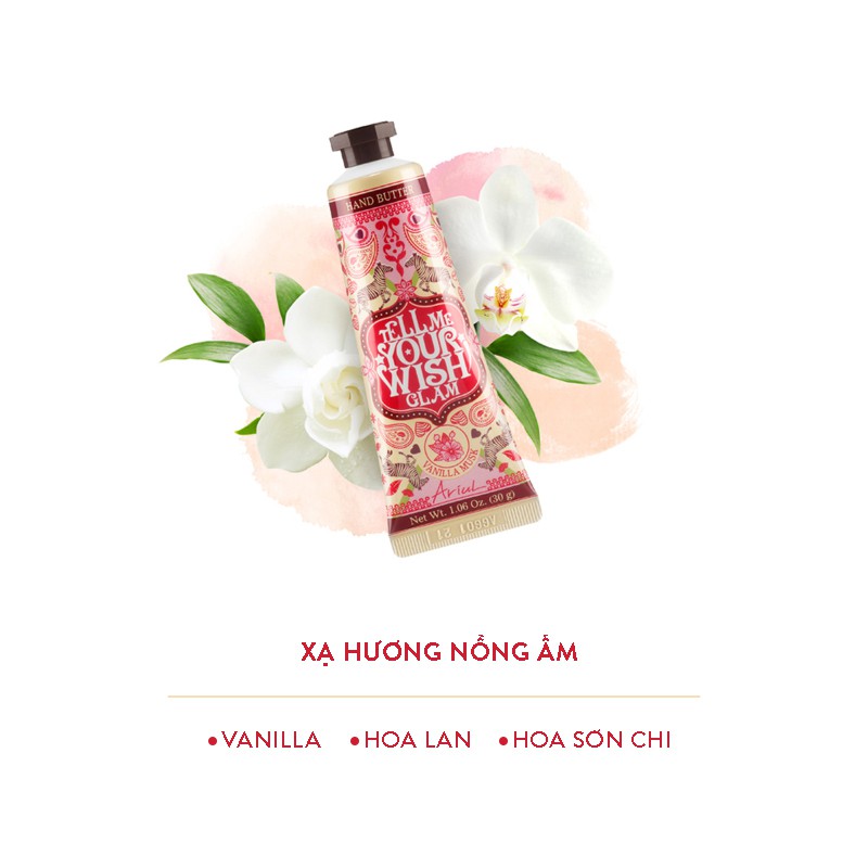 Kem dưỡng da tay ARIUL Tell Me Your Wish Hand Butter 30ml - Glam