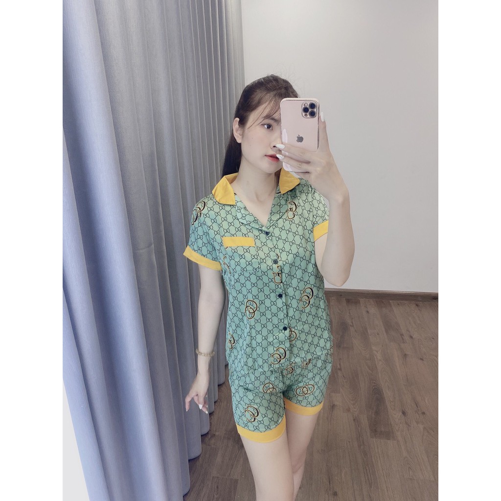 ( Xả Kho Bán Lỗ ) Bộ Đồ PIzama ,Bộ Đồ Ngú SaTin Ngắn Tay Quần Đùi. | BigBuy360 - bigbuy360.vn