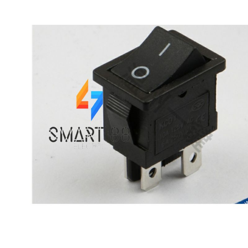 5 cái Công tắc bập bênh 4 chân 4.8mm 2 trạng thái 15*21mm 6A 250V KCD1-104