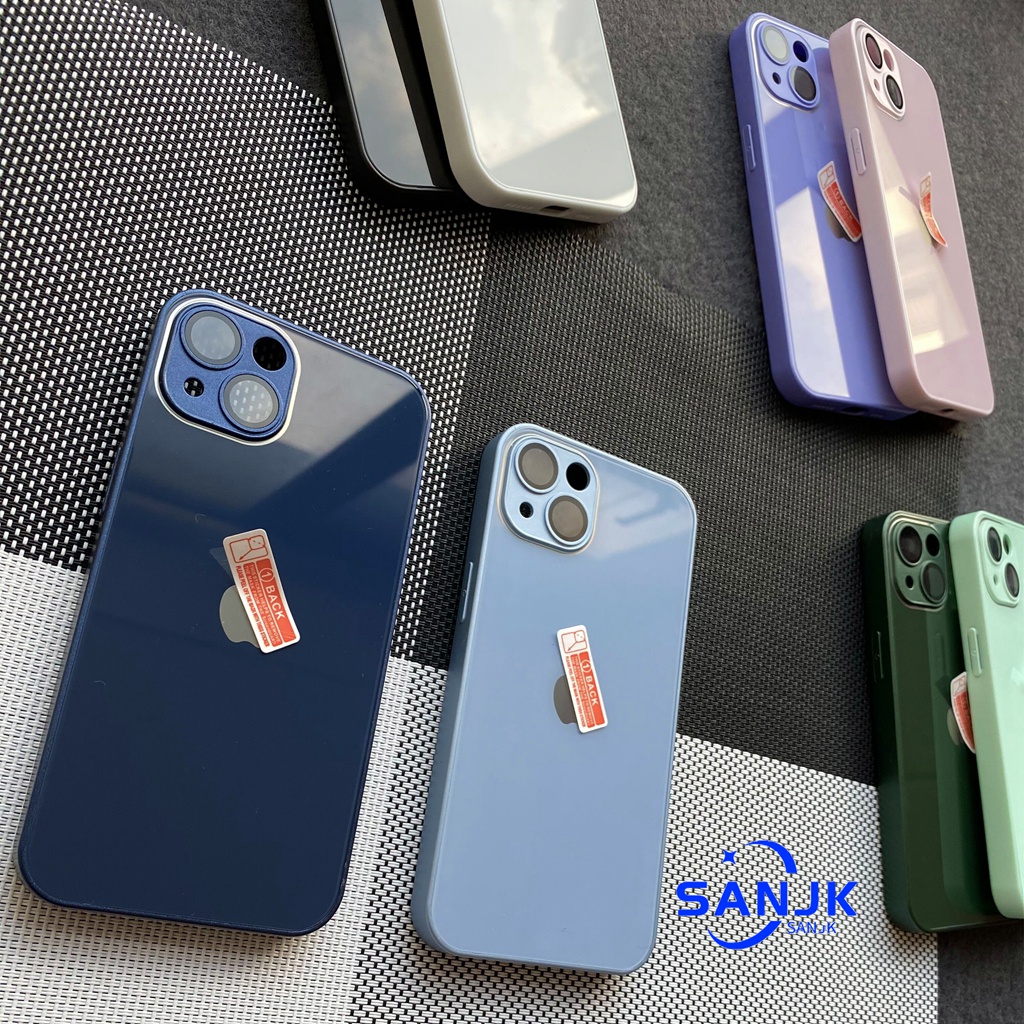 Ốp Điện Thoại Màu Trơn Bảo Vệ Ống Kính Máy Ảnh Cho iPhone 11 Pro Max 12 Pro Max 13 Pro Max