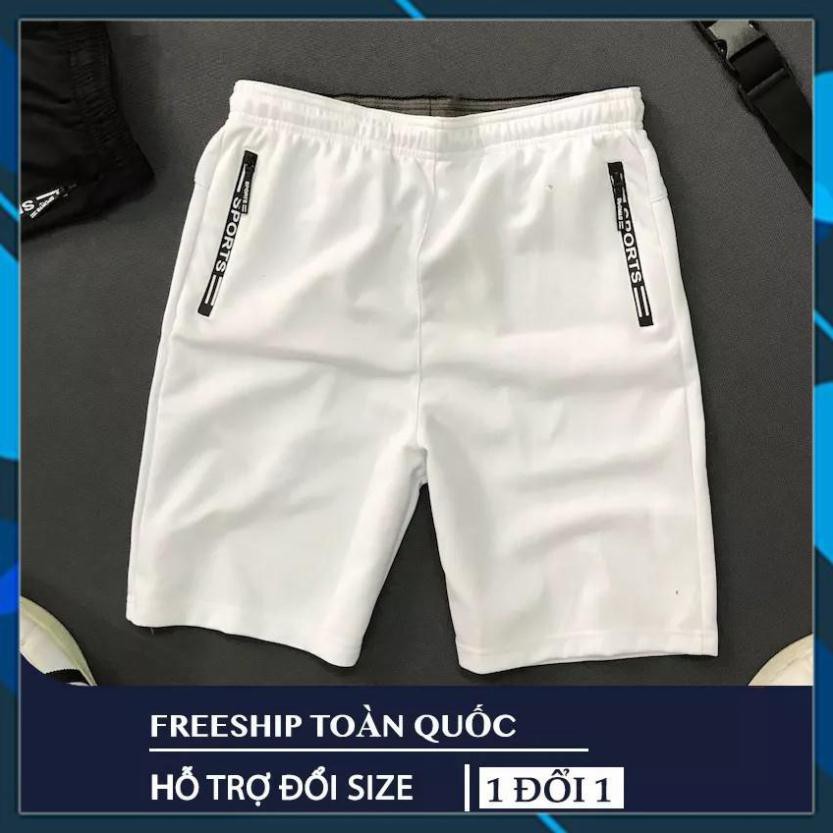 Quần thể thao 2 túi kéo khoá vải thun lạnh dày đẹp, quần thun nam, quần đùi | BigBuy360 - bigbuy360.vn