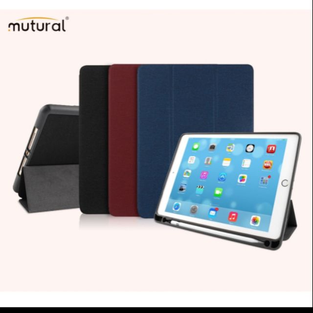 Bao da iPad 10.2 2019 gen 7/gen 8 2020 chính hãng Mutural kèm khay đựng bút