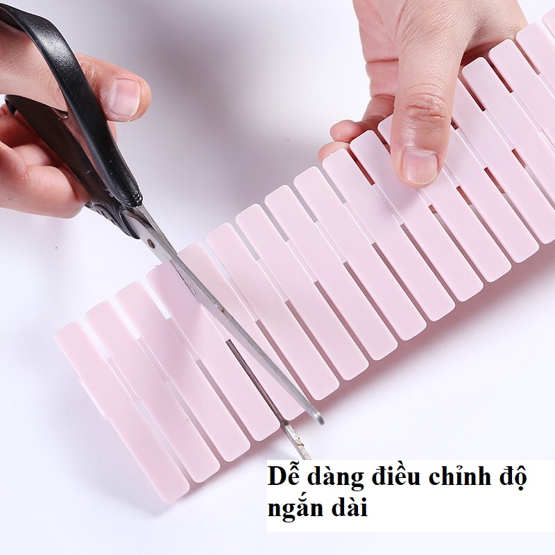 Combo 4 thanh chia ngăn kéo tủ quần áo ngăn kéo bàn sắp xếp gọn gàng tiện lợi