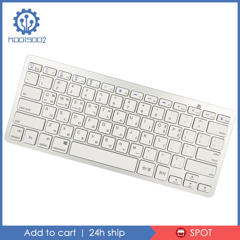 ✨Hàng sẵn sàng✨Mini Korean 78 Keys Wireless Bluetooth Keyboard for Tablet PC Lightweight