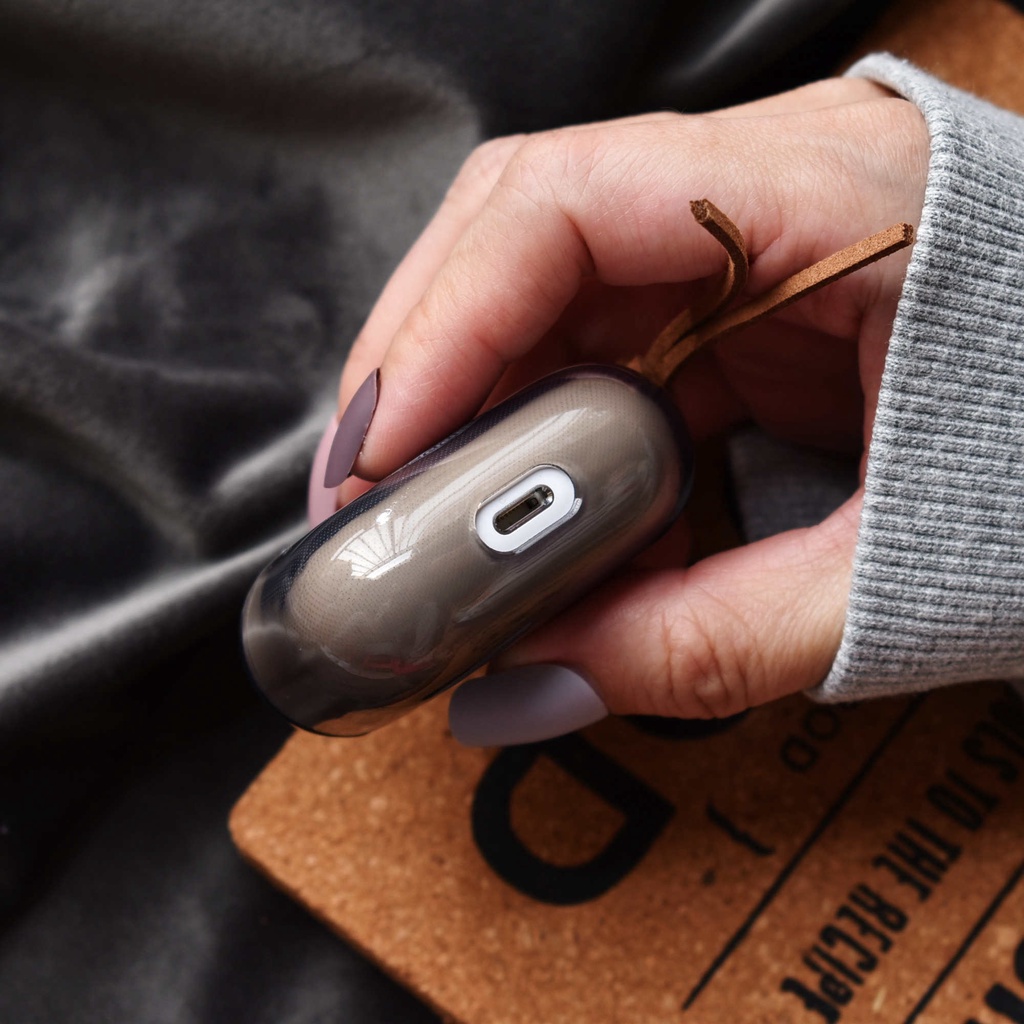 Vỏ Bảo Vệ Hộp Sạc Tai Nghe AirPods3 / 3 / 2Gen Màu Trong Suốt Thời Trang Ốp