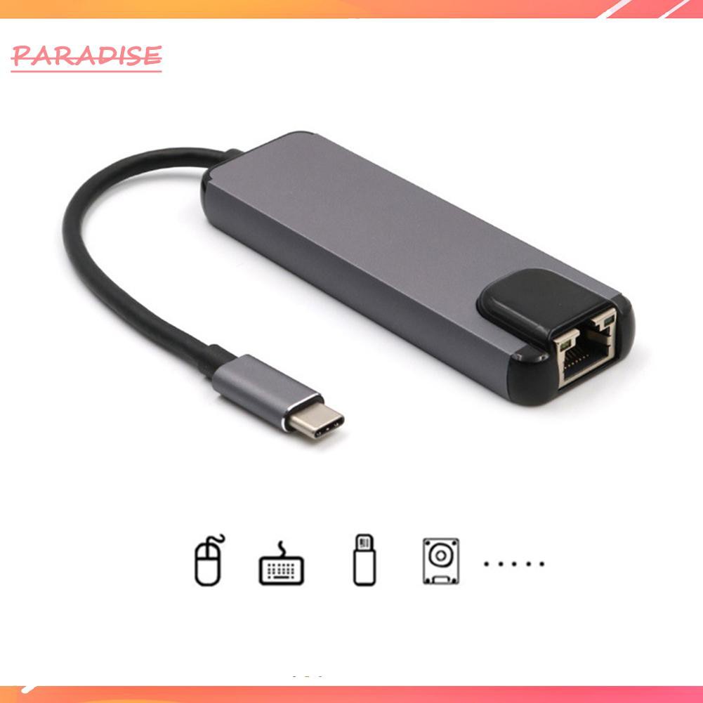 Bộ Chuyển Đổi Hub Hdmi Sang 2 Usb 3.0 / Gigabit Lan Rj45 5 Trong 1