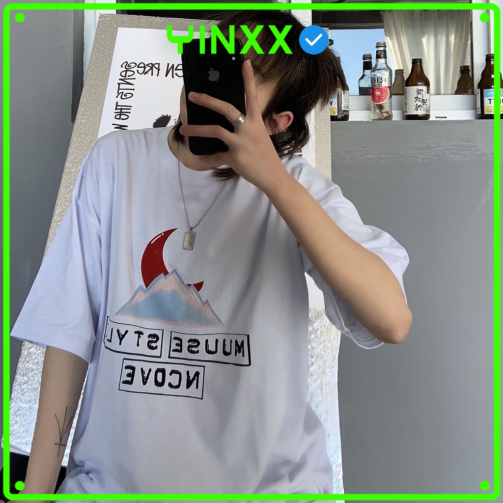 Áo thun tay lỡ form rộng Yinxx, áo phông Unisex ATL107