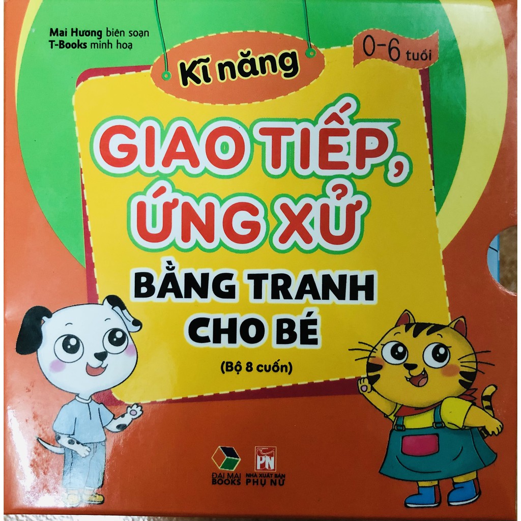 Sách - Kỹ năng giáo tiếp ứng xử bằng tranh cho bé ( Bộ 8 Cuốn )