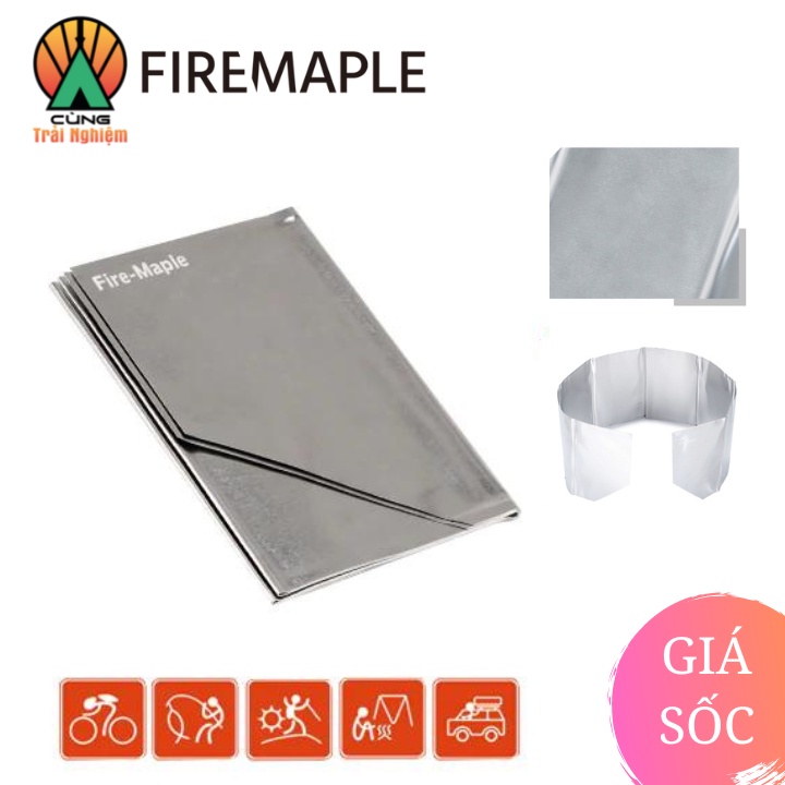 [CHÍNH HÃNG] Tấm Chắn Gió Nhôm Dã Ngoại Chuyên Dụng Fire-Maple Cho Nấu Ăn Ngoài Trời Siêu Nhẹ 58g FMW-501