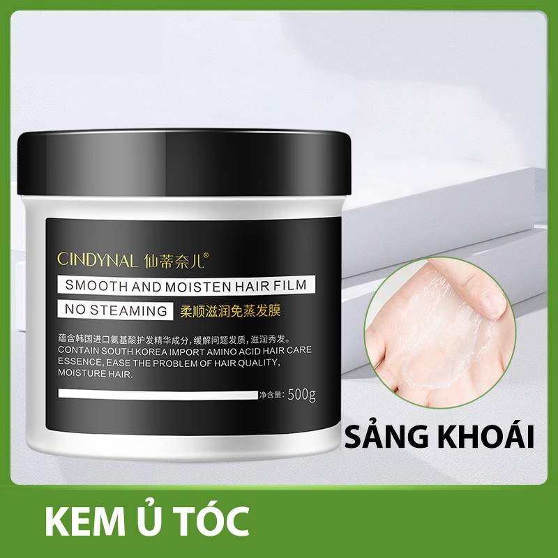 Kem ủ tóc 500g kem dưỡng tóc siêu mềm mượt phục hồi tóc hư tổn óng ả siêu mượt giảm gãy rụng