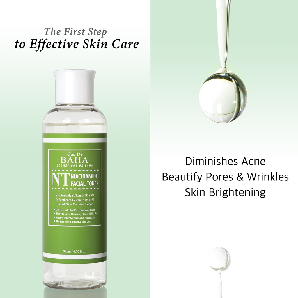 Toner Niacinamide 5% Hóa Trang Baha Niacinamide