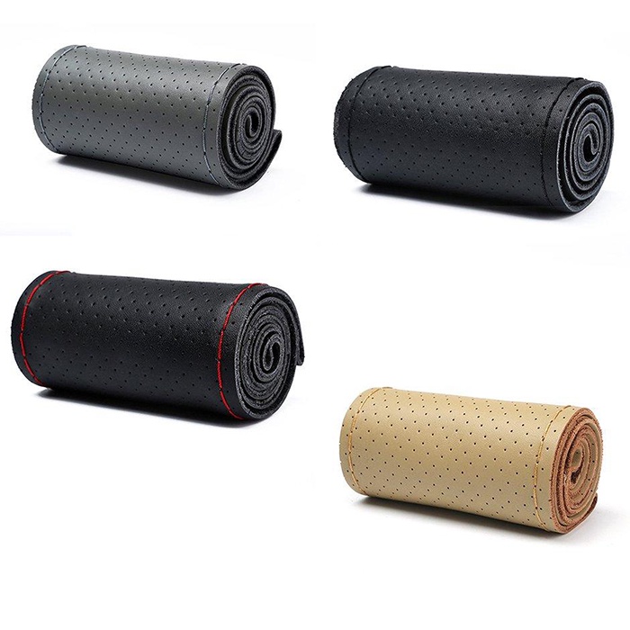 Bọc da vô lăng ô tô Khâu Tay 📌RẺ ĐẸP📌 | Chất Da công nghiệp dày dặn | Bọc Da Mềm Đẹp