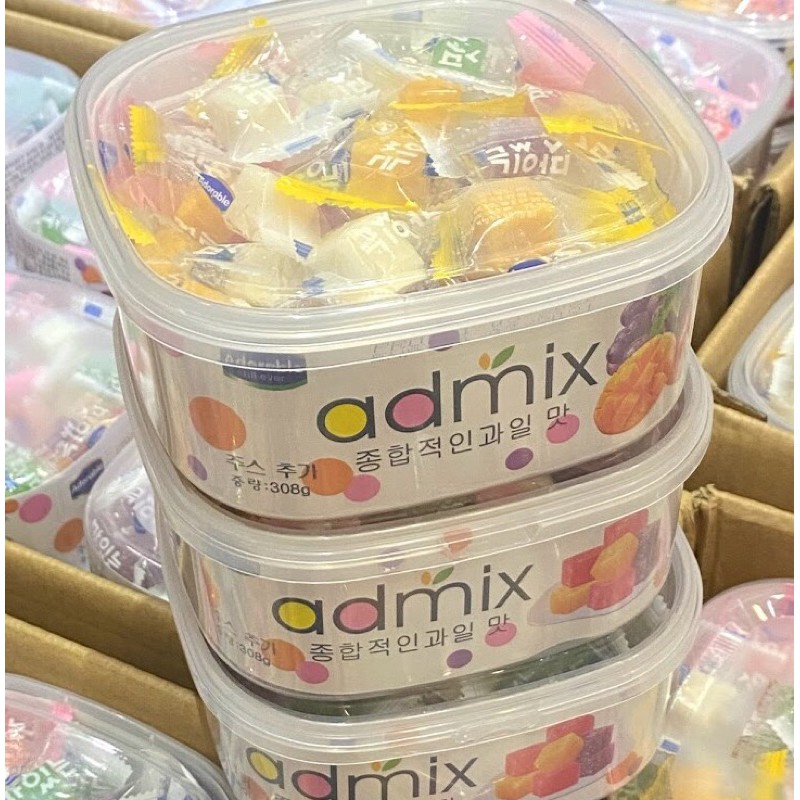 Kẹo dẻo trái cây hàn quốc Admix 308gram (1 hộp mix nhiều vị)