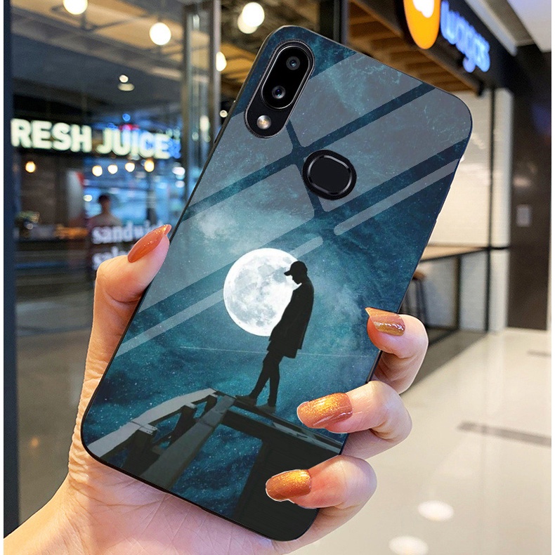 Ốp Lưng SAMSUNG GALAXY A10S Ốp kính bóng cao cấp Phi Hành Gia