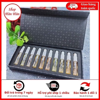 Set nước hoa mini 10 mùi tiện lợi - siêu thơm