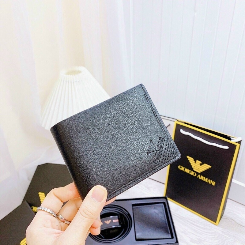 Set ví nịt nam giogio full hộp kèm túi giấy làm quà tặng siêu sang
