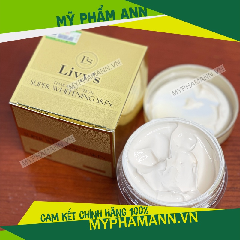 Kem Body Livy's Vàng Thái Lan Chính Hãng - Kem Dưỡng Trắng Da Toàn Thân 250g