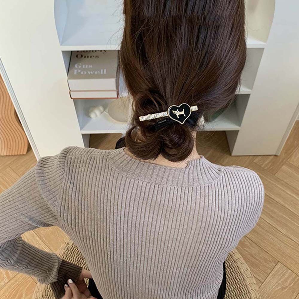 Kẹp tóc BB thiết kế đơn giản phong cách Hàn Quốc cho nữ