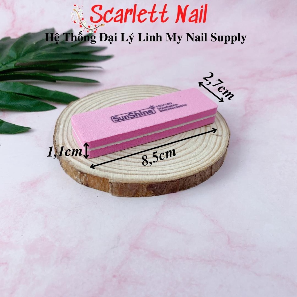 Phao Mài Móng Đánh Bóng Móng Sunshine Nhiều Màu Loại Nhỏ