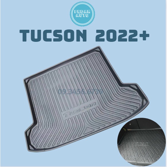 Lót cốp nhựa xe Tucson 2022 2023 Màu đen Chất Liệu Nhựa Dẻo ko Mùi ko thấm nước, dễ dàng vệ sinh