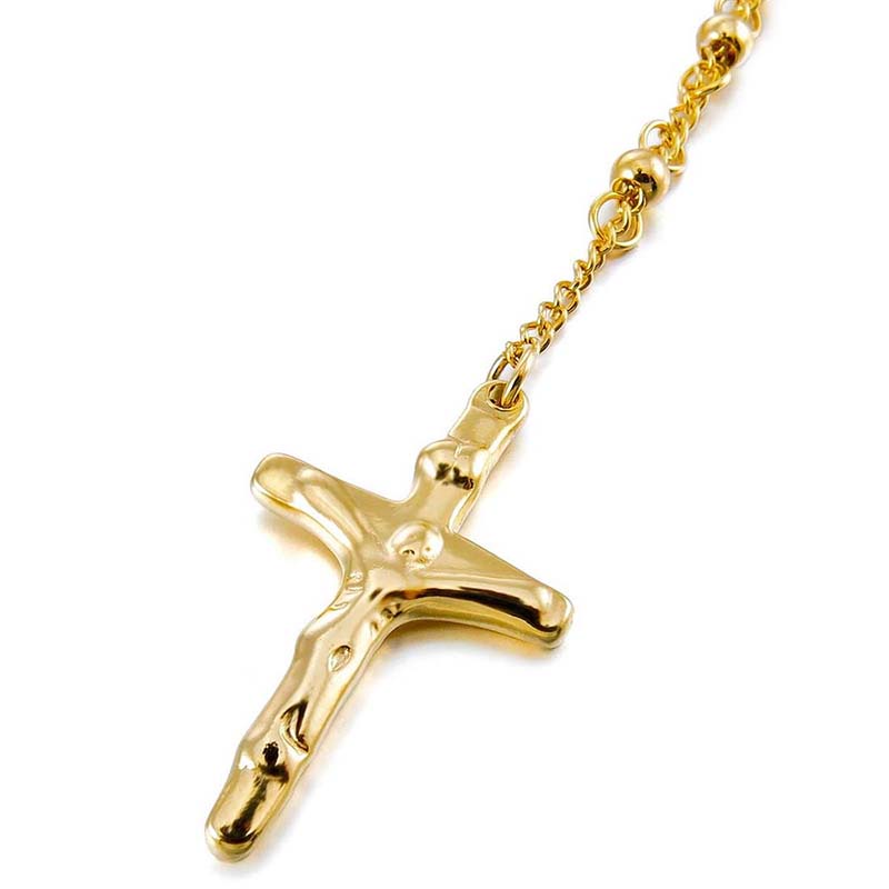 Vòng cổ Thép Không Gỉ Mặt Thánh Giá 23 Inch