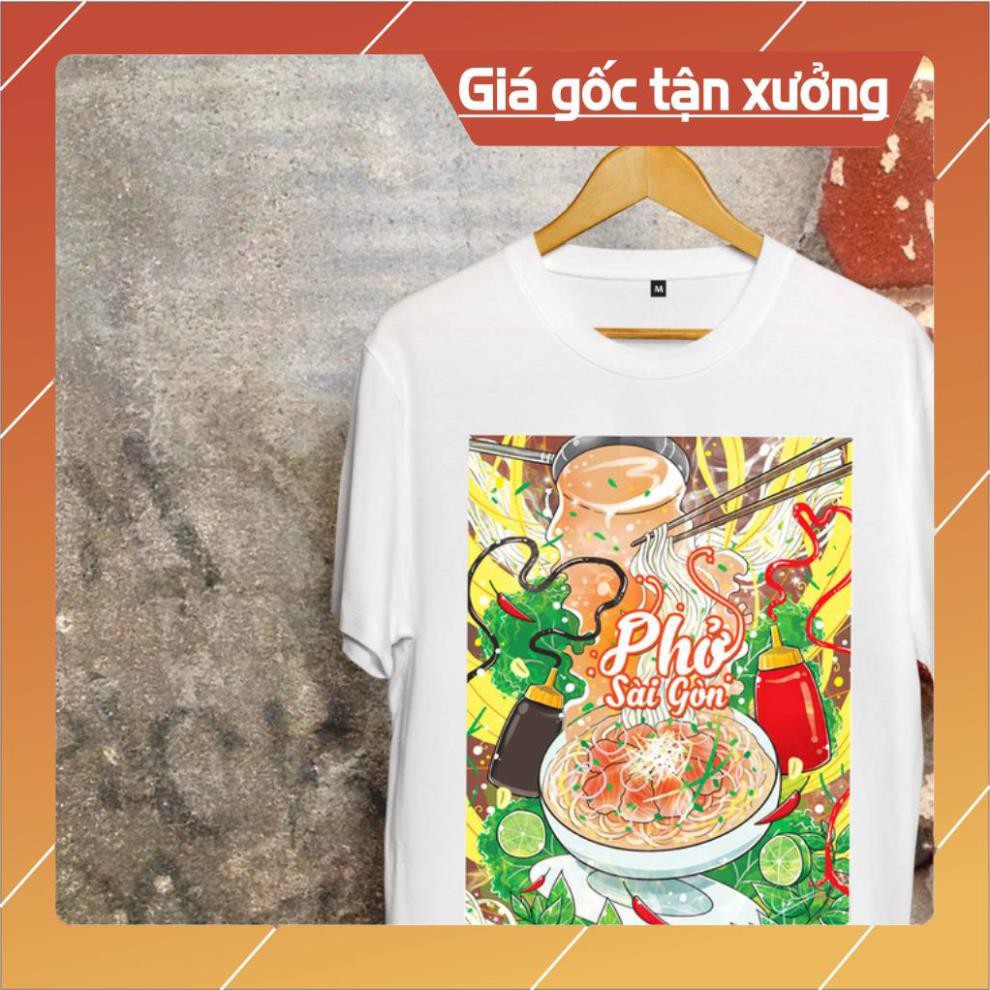 [VIỆT NAM] Áo Thun Văn Hóa - Ẩm Thực Việt Nam - Phở Sài Gòn cực chất và đẹp - VIN-0018 giá tận xưởng