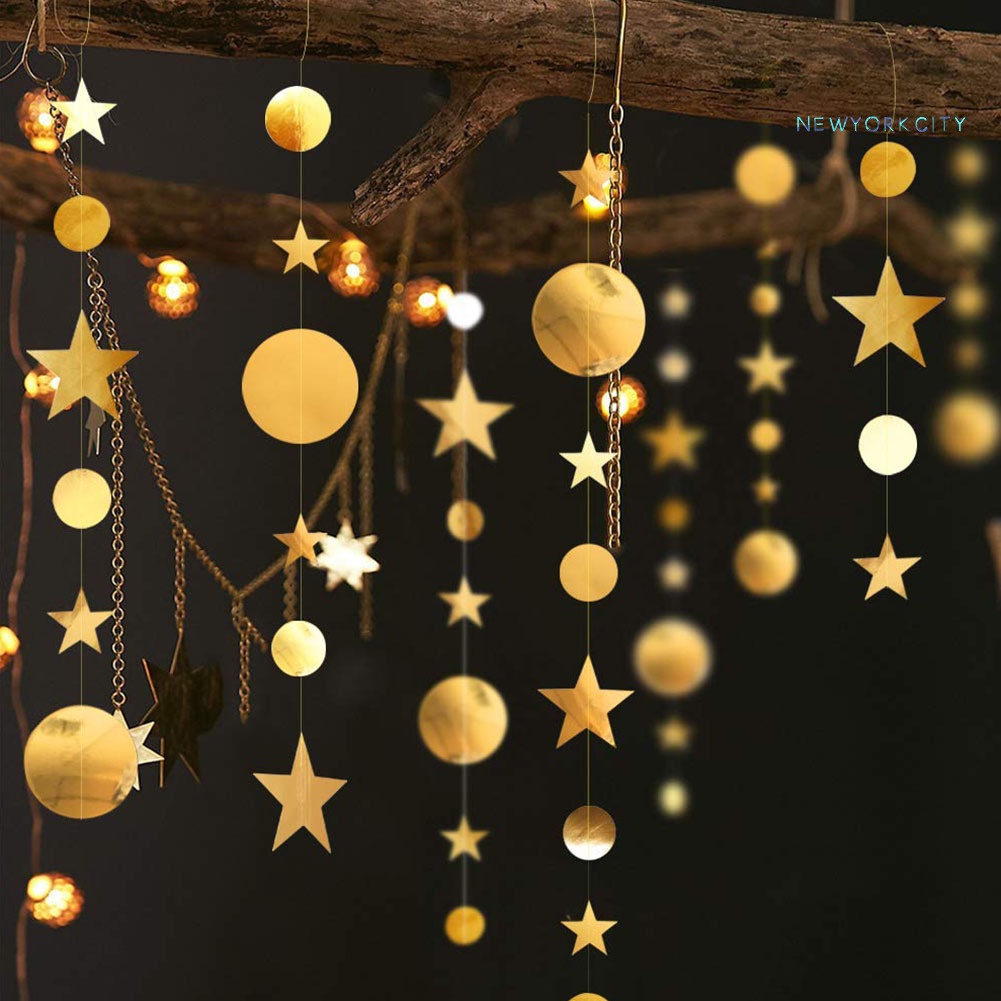 Dây Treo Trang Trí Hình Ngôi Sao Năm Cánh Dài 4m