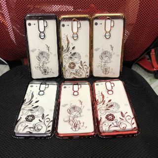 Ốp Oppo A9-2020/A5-2020 dẻo viền xi màu bóng đính đá