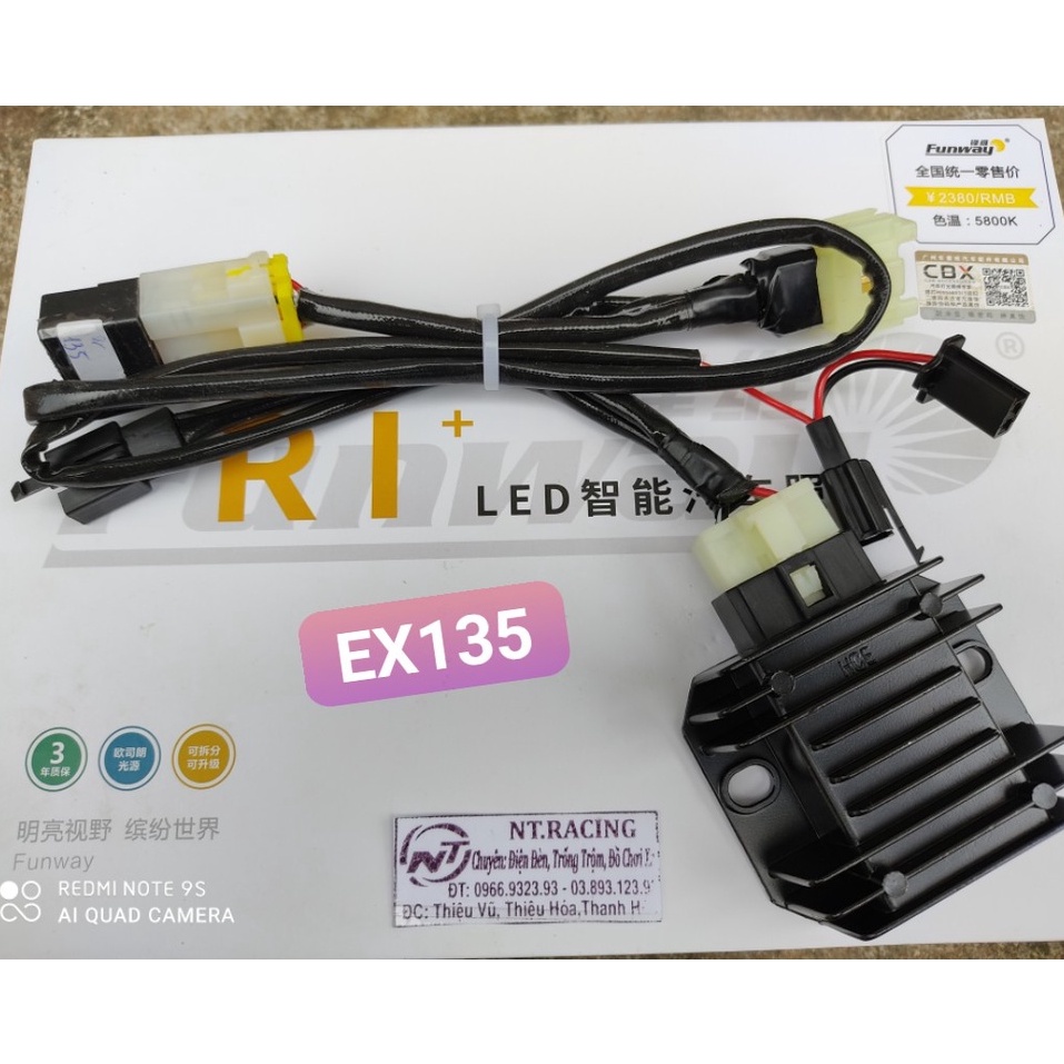 Bộ dây lên sạc chuyển điện bình dành cho sirus- Ex 135