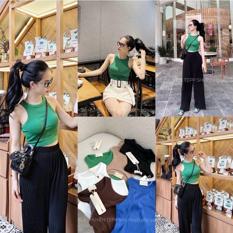 ÁO BA LỖ TĂM KHOÉT SÂU ÔM DÁNG MS90192