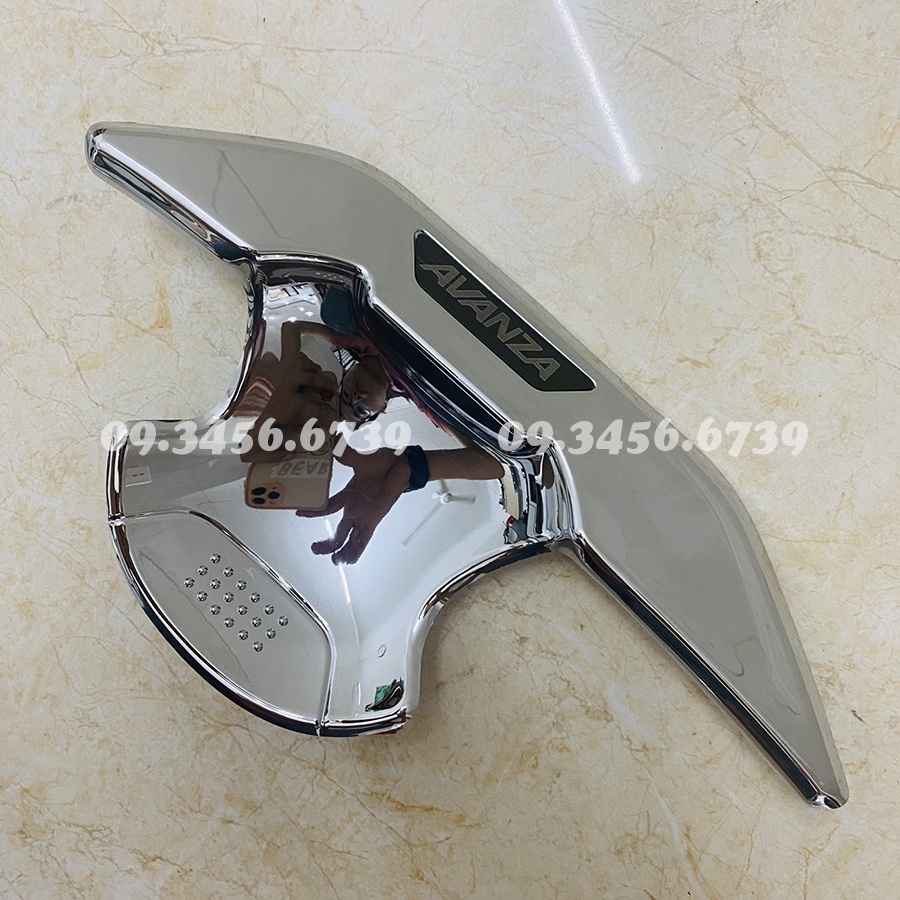 Ốp Tay Cửa Và Hõm Cửa Xe  Toyota Avanza 2021 2022 2023 Mạ Crom Cao Cấp Chống xước tay cửa làm đẹp cho xe