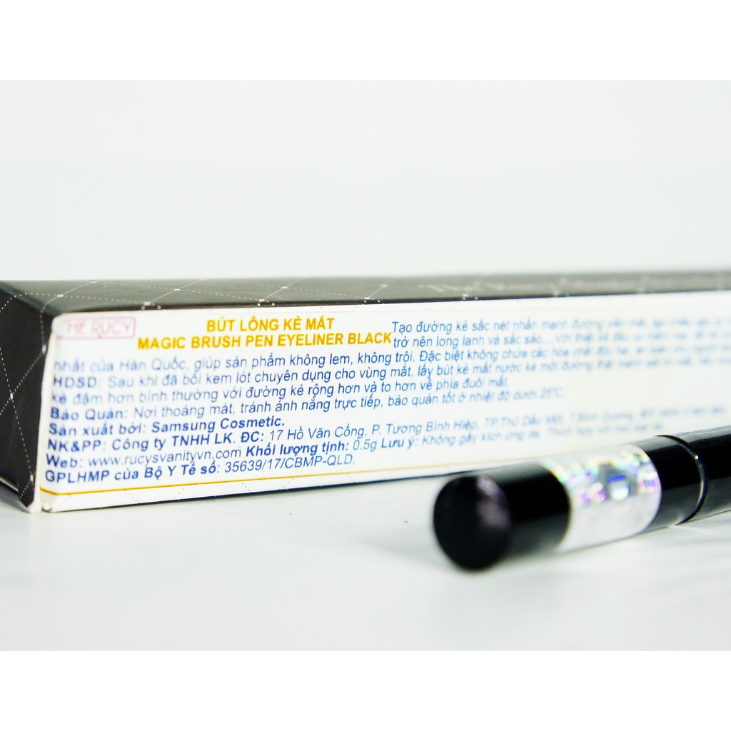 Bút Lông Kẻ Mắt The Rucy Magic Brush Pen Eyeliner Black LK-PEL (0.5g)