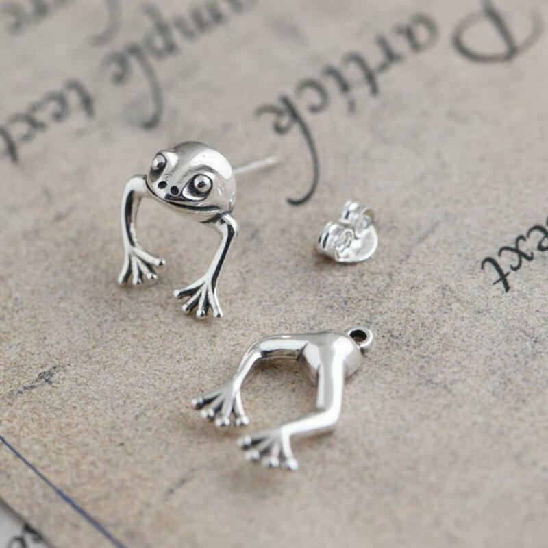 Khuyên Tai Hình Ếch Con Dễ Thương Phong Cách Gothic Hàn Quốc Thời Trang Cho Nữ Y1D2