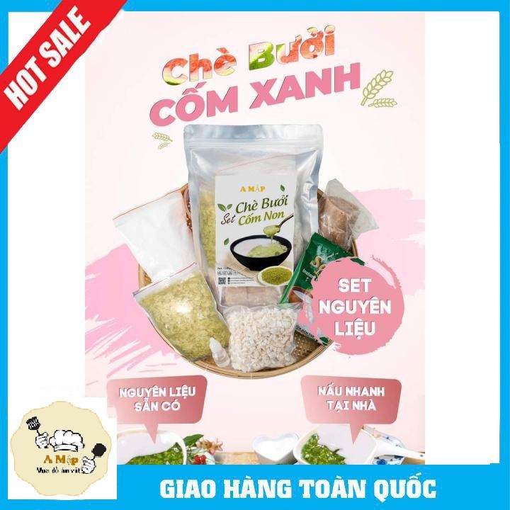 [ Flash Sale ] Chè Bưởi Cốm Xanh ( SET 20 Chén ) - A Mập