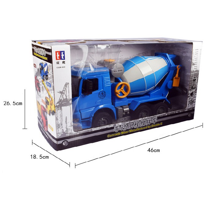 Mô Hình Xe Trộn Bê Tông Cao Cấp Có Thùng Xoay Tay E228