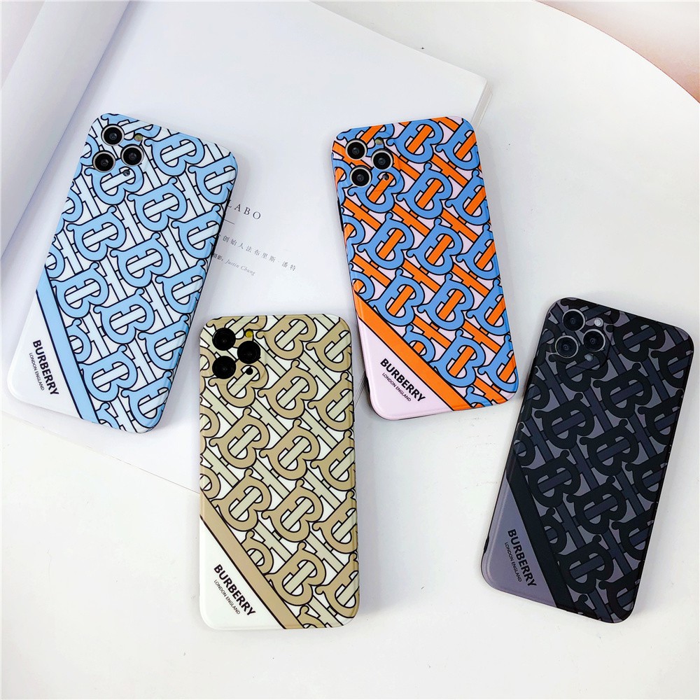 Ốp điện thoại họa tiết Burberry chống sốc siêu mỏng cho iPhone xr 11 ProMax X XS XS MAX 8 Plus